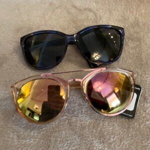 Sunglasses Foster Grant 2 Pairs Pink and Blue NWT